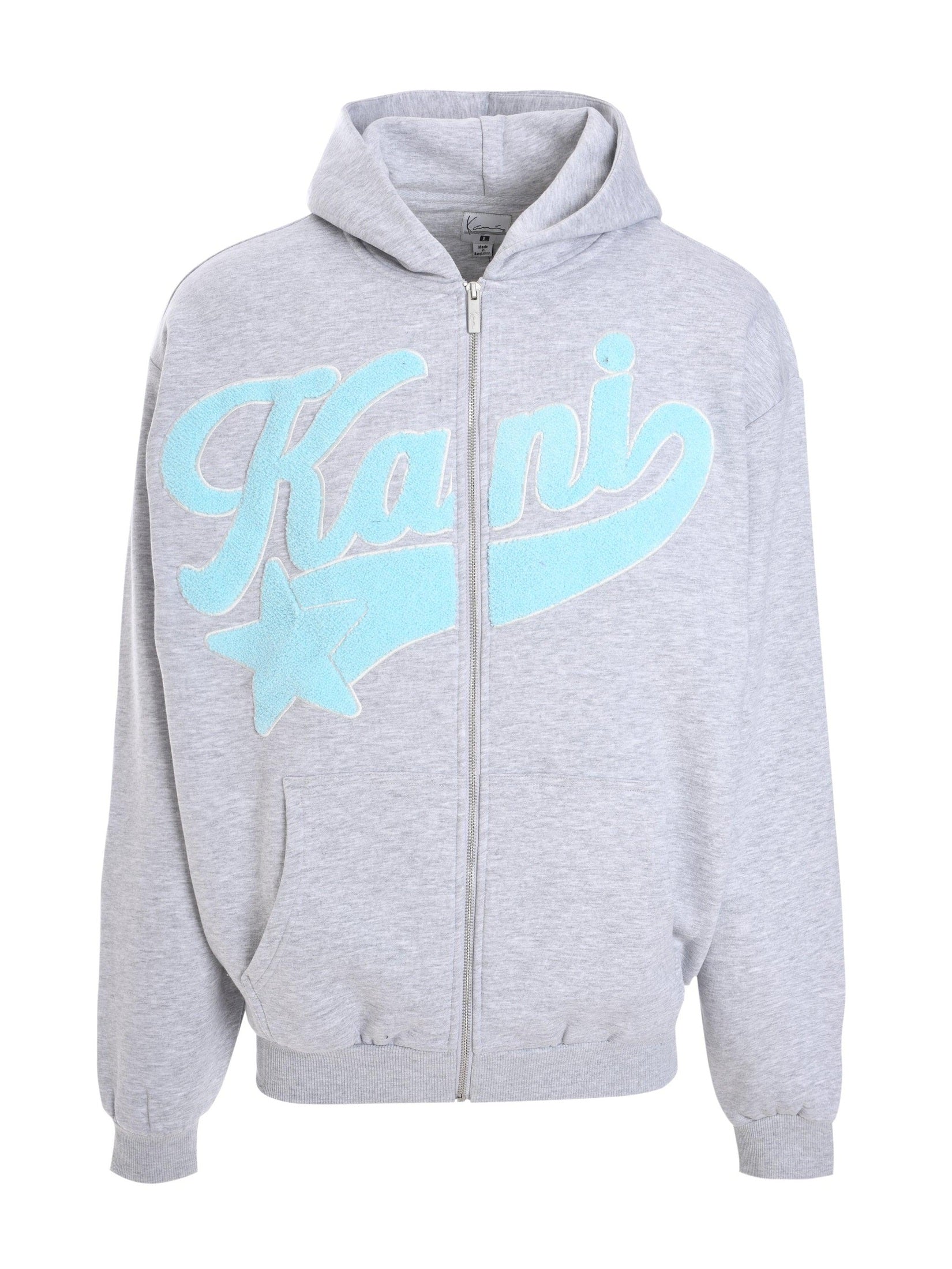 Kani star logo os full zip hoodie