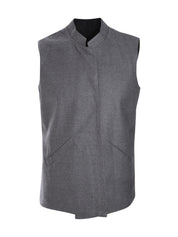 GRAY VEST SUEDE