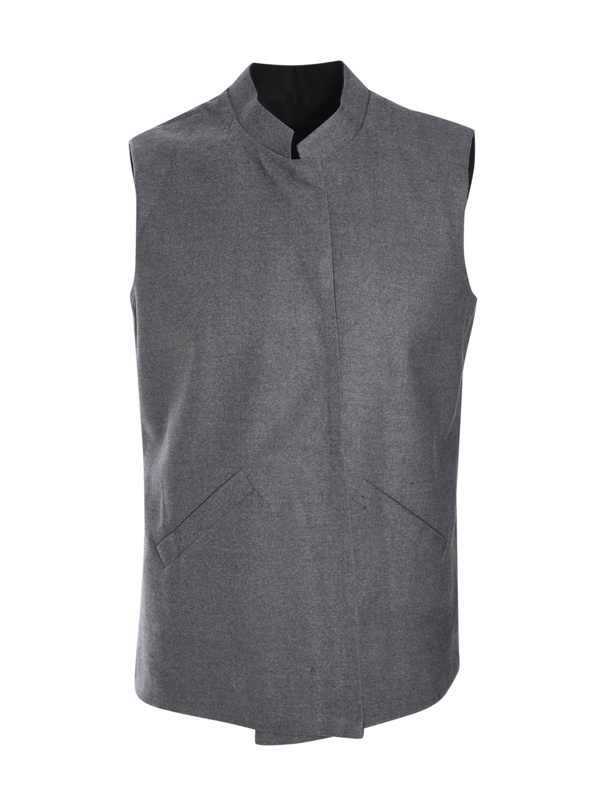 GRAY VEST SUEDE