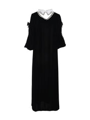 Collar Velvet Dress