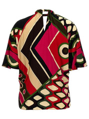 Woman woven s.s. top