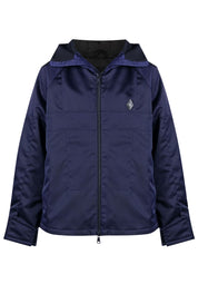 A-COLD-WALL* Overdye logo-plaque panelled hooded jacket