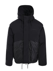 LAYERED HOODED PUFFER