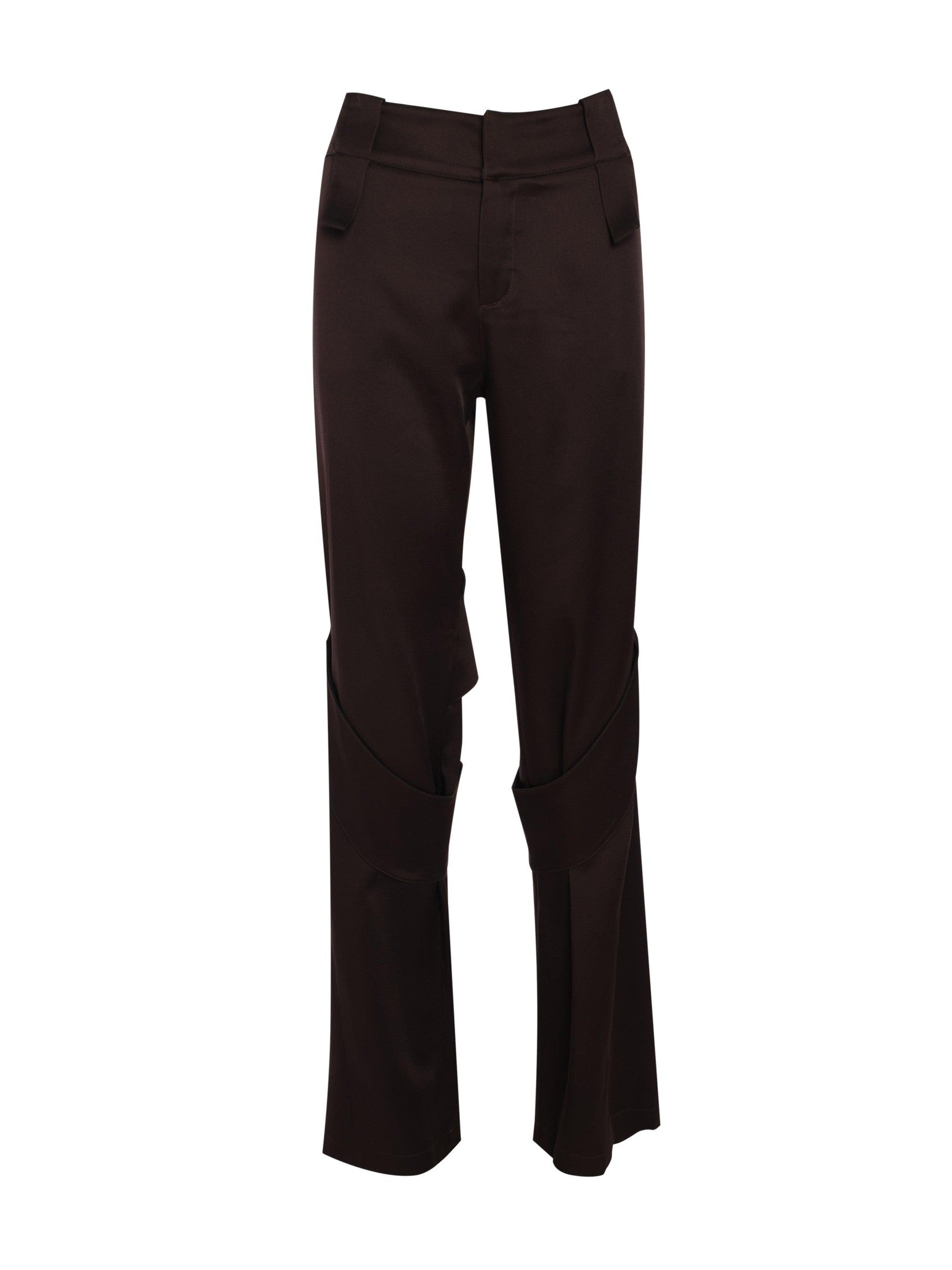 Cargo satin pants