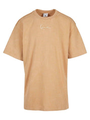 Small sign. distressed heavy jersey tee