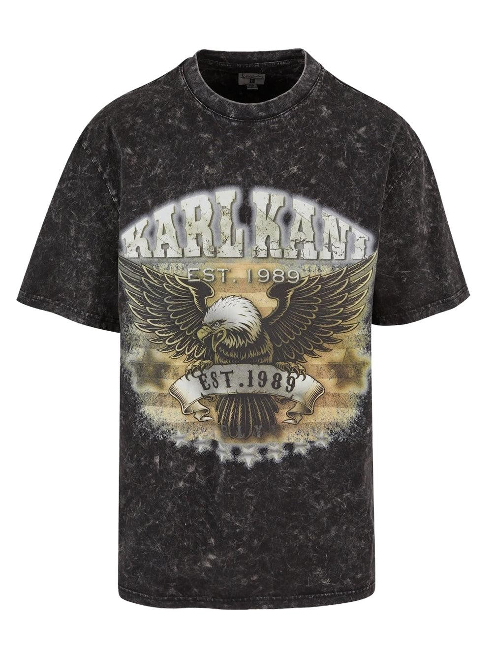 Small signature washed eagle tee