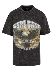 Small signature washed eagle tee