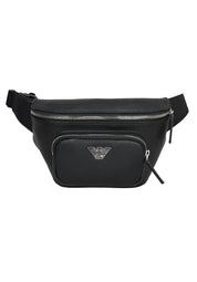 Emporio Armani leather logo-plaque bag