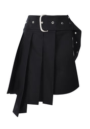 Off-White wraparound pleated mini skirt