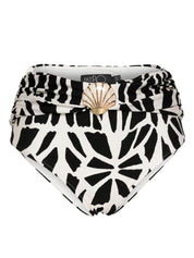 Seashell high waist bikini bottom