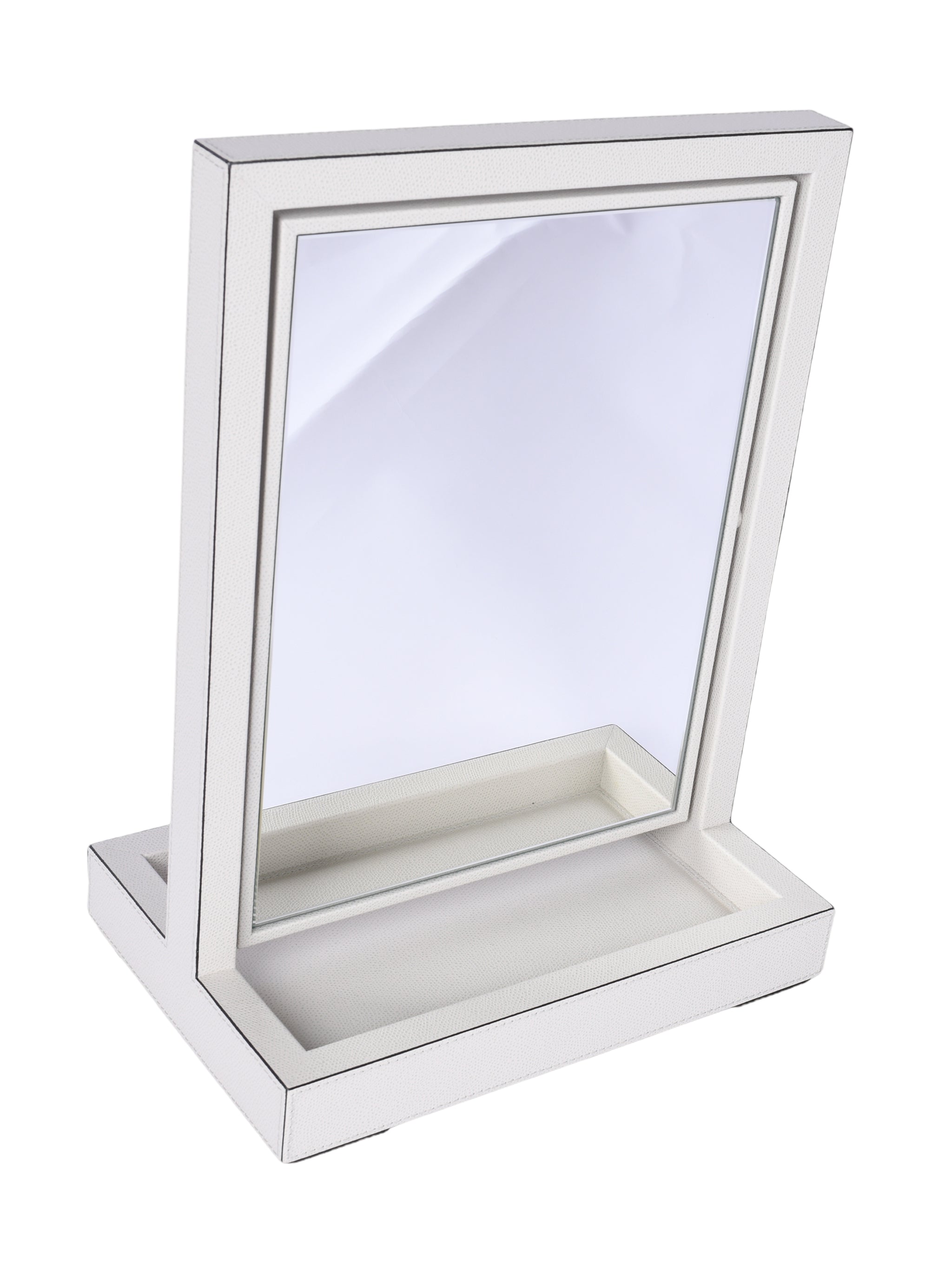 Aurora Freestanding Mirror With Valet Tray