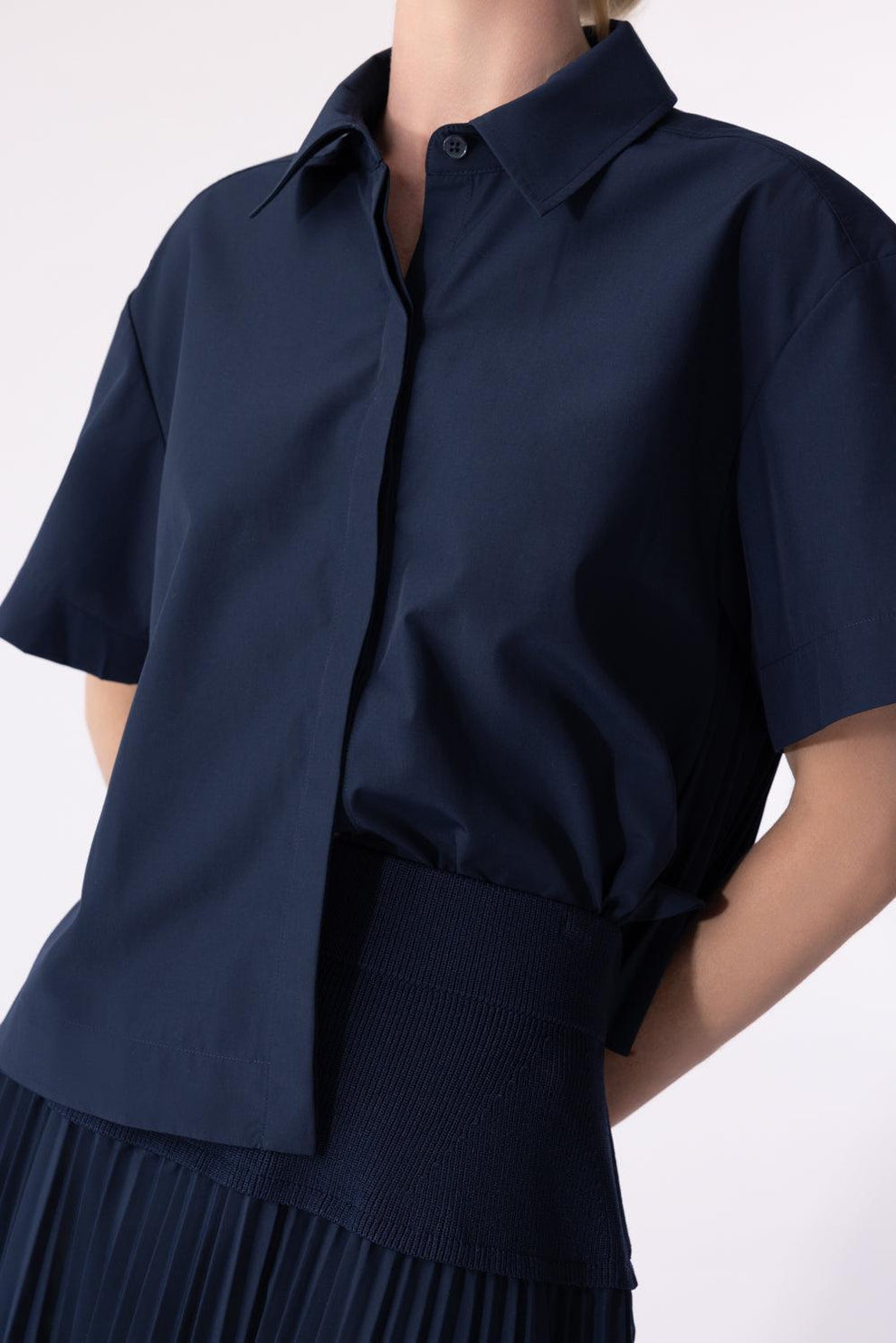 BERNIE S/S PLEATED SHIRT