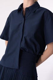 BERNIE S/S PLEATED SHIRT