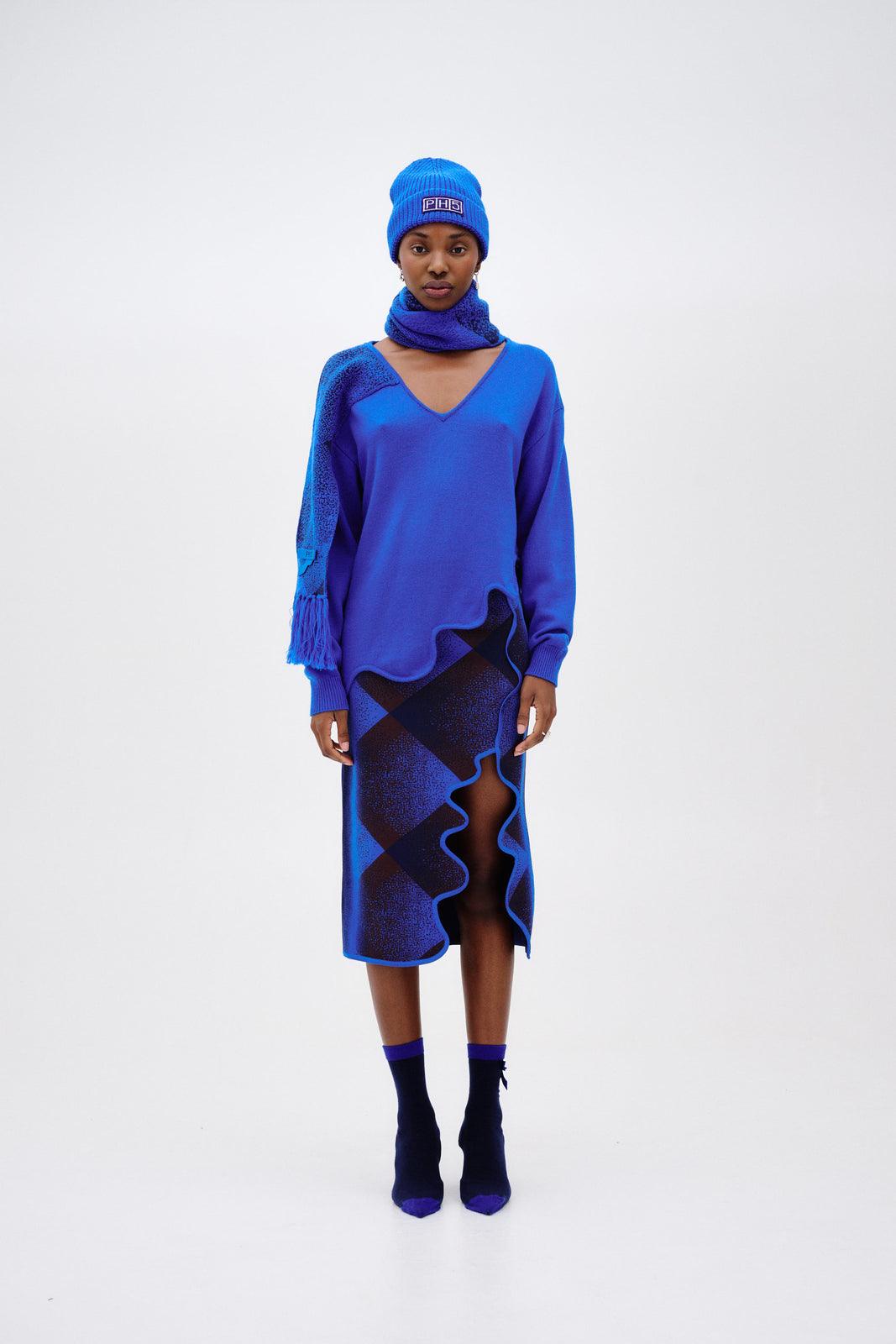 سُترة دولي المتموجة من صوف الميرينو