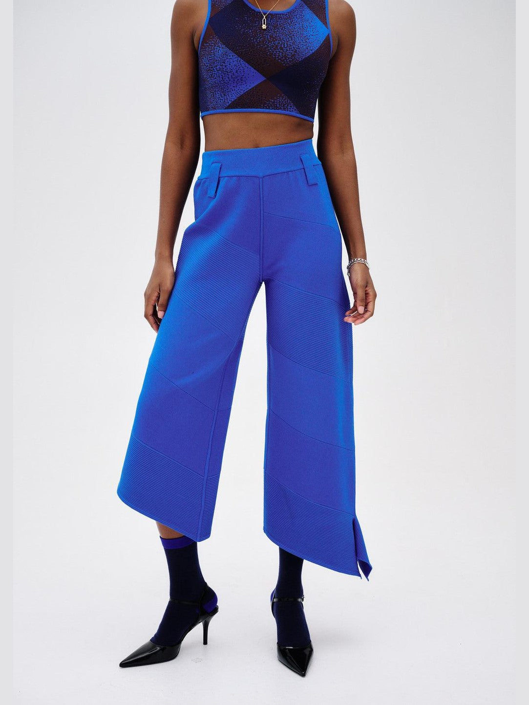 Coco asymmetric wide leg pants
