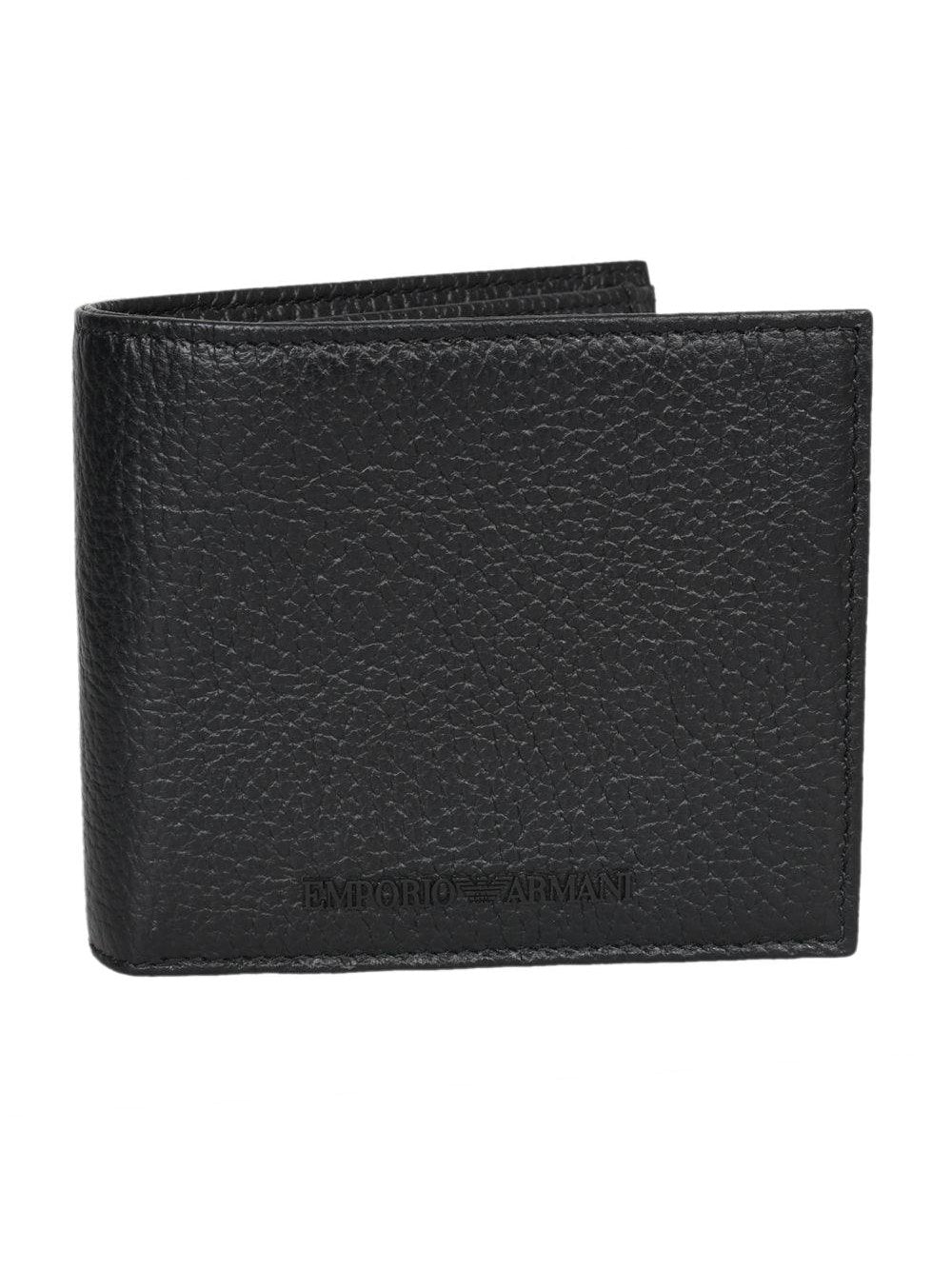 Emporio armani men's tumbled leather wallet