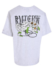 Volume logo flower tee shirt