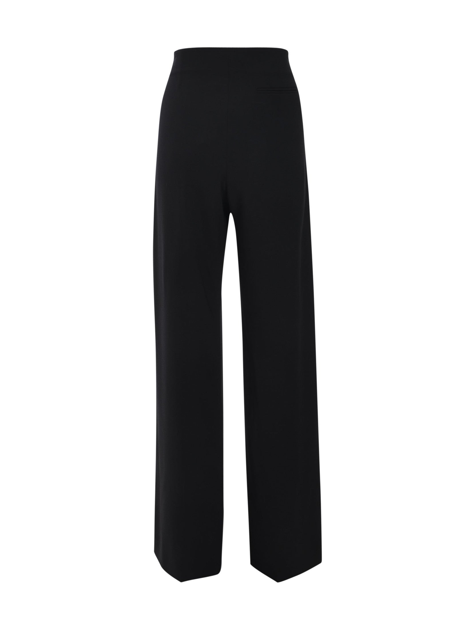 Pleated black trousers