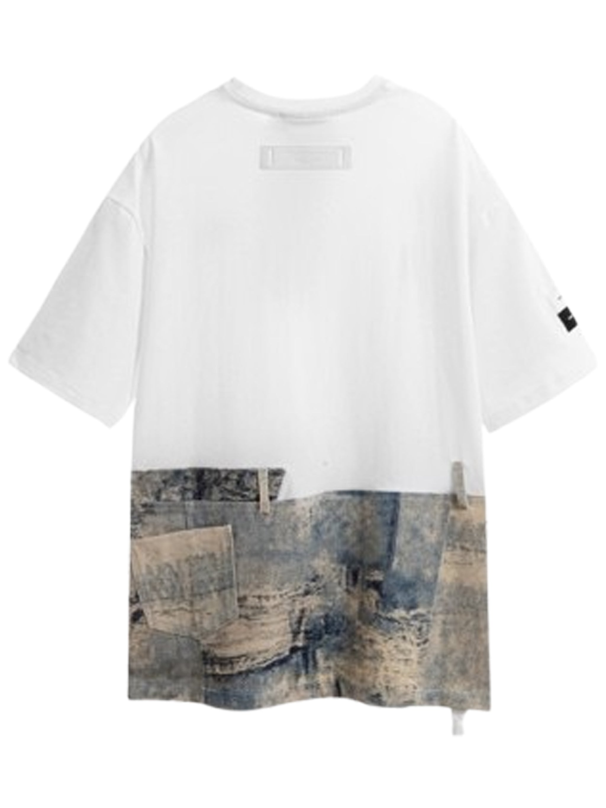 MWM DOUBLE TEXTURE DENIM T-SHIRT