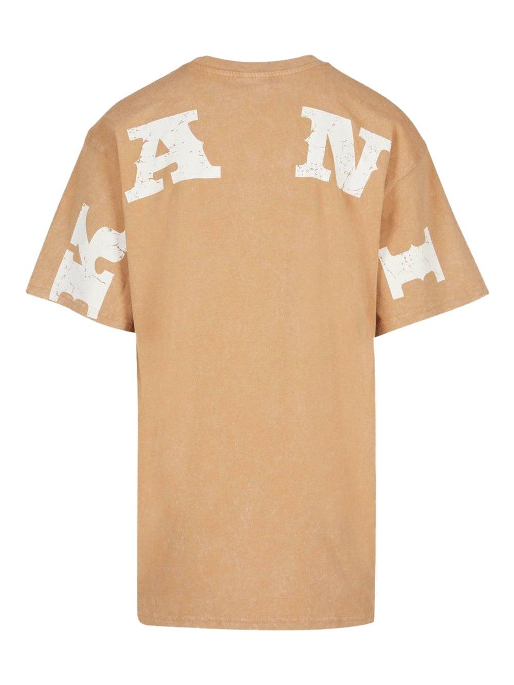 Small sign. distressed heavy jersey tee