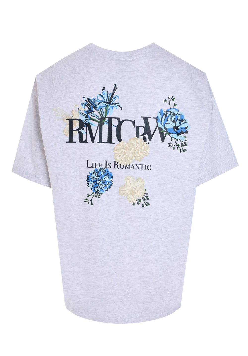 BACK POINT BLUE FLOWER TEE SHIRT