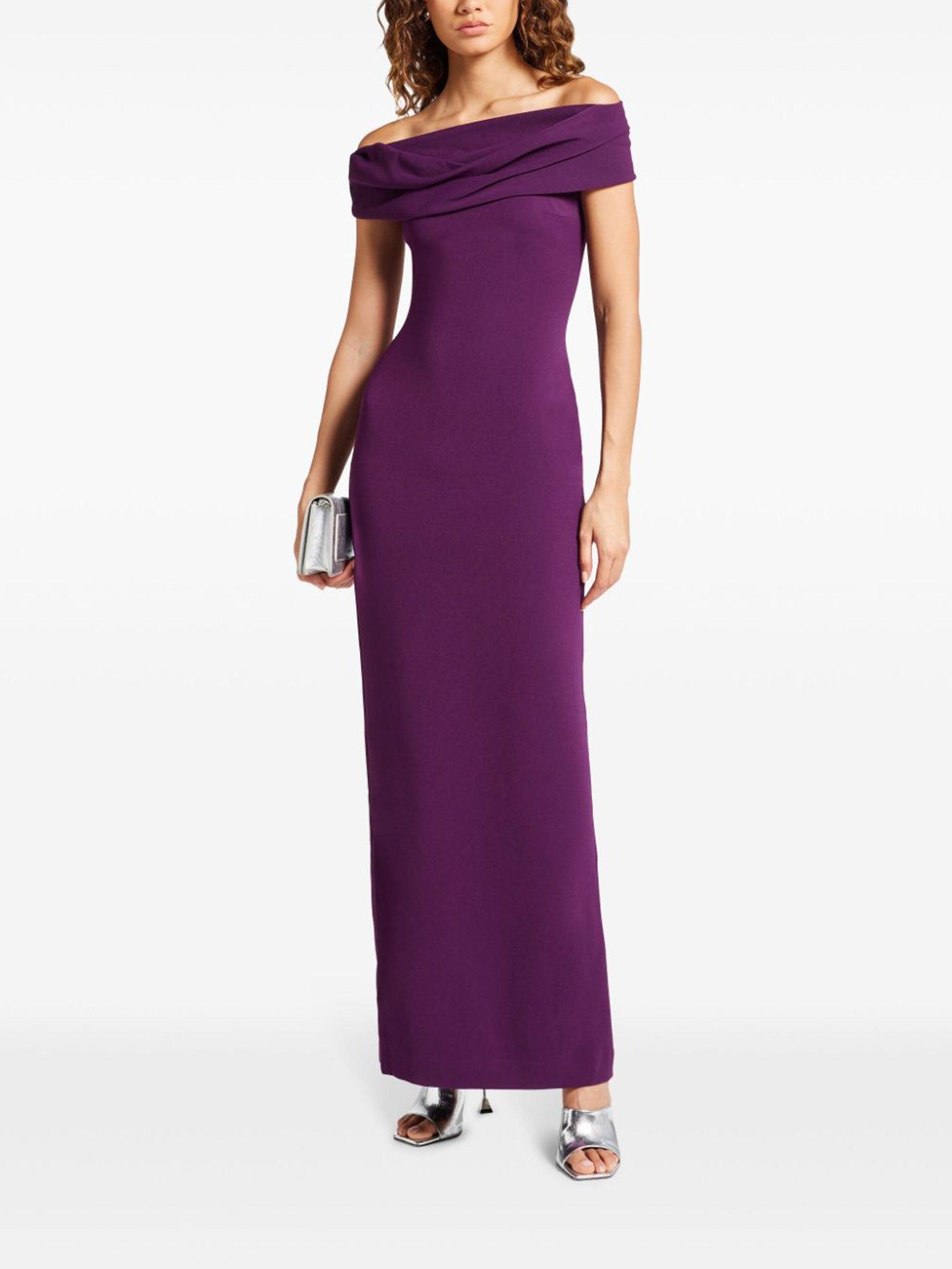 The Eva Maxi Dress in Aubergine