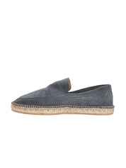 DIEGO GREY SUEDE PENNY ESPADRILLES