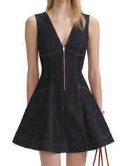 Indigo Denim Mini Dress