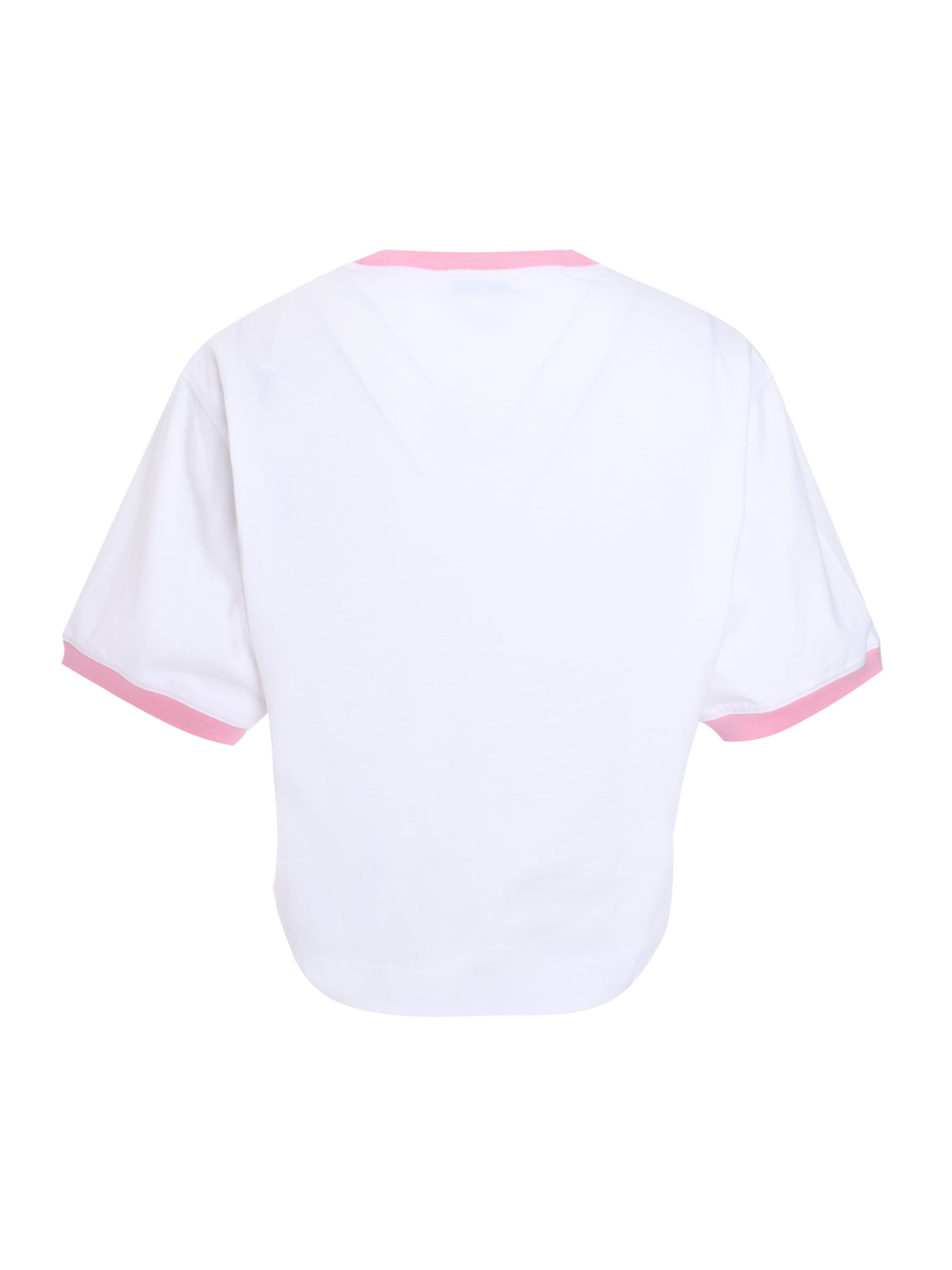 EMBR SCRIPT TYPE CROP TEE WHITE - MILKY