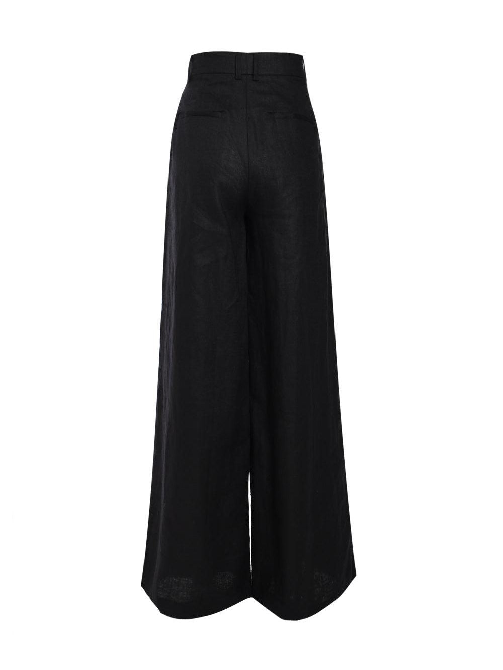 Staud sasha wide-leg linen trousers