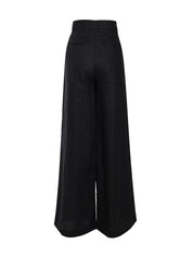 Staud sasha wide-leg linen trousers