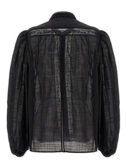 Halliday lace trim shirt