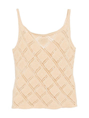 Kiss ecru tricot top clothing