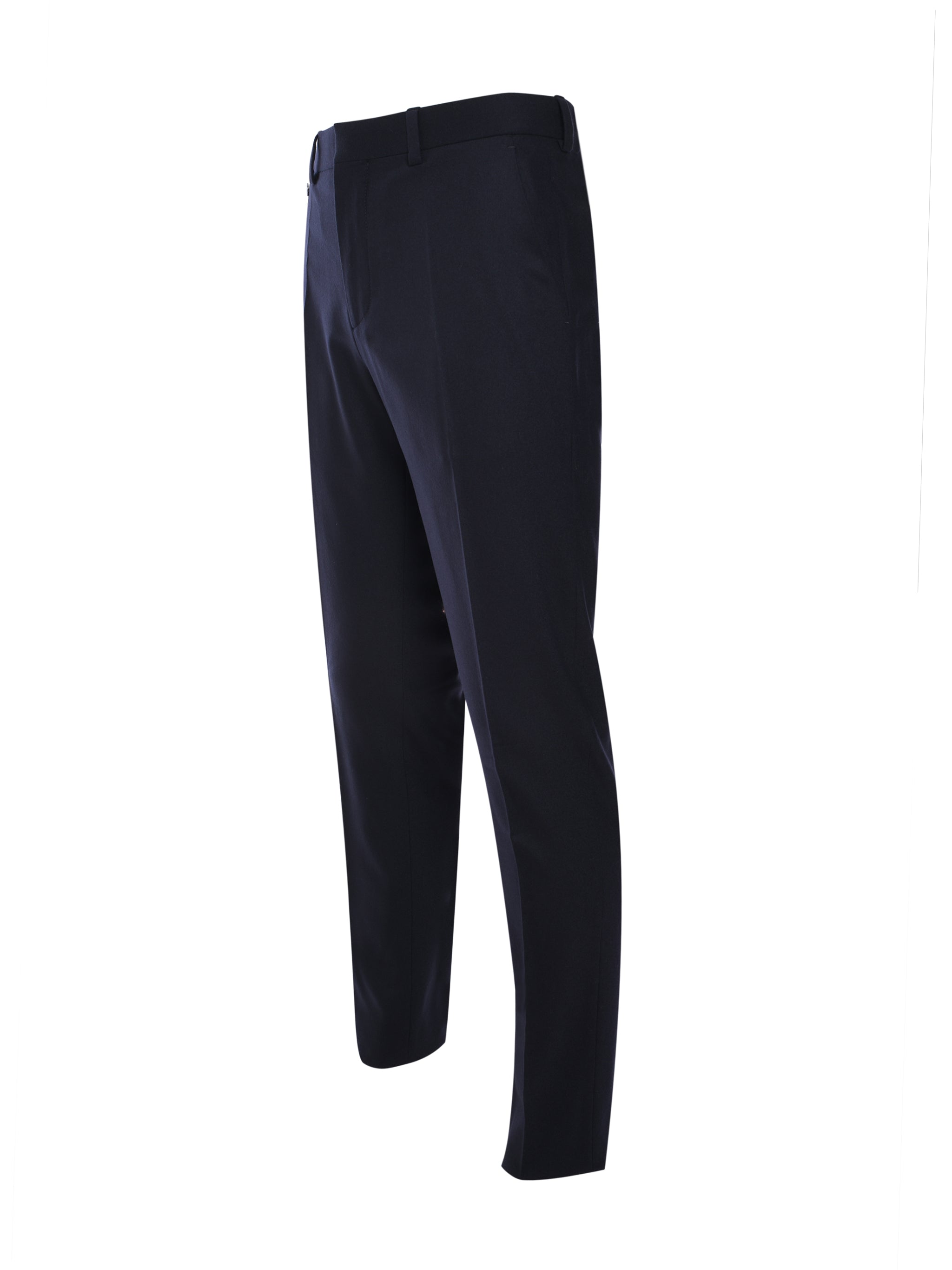 LONG FORMAL TROUSER WOOL CASHMERE STRETCH FLANNEL