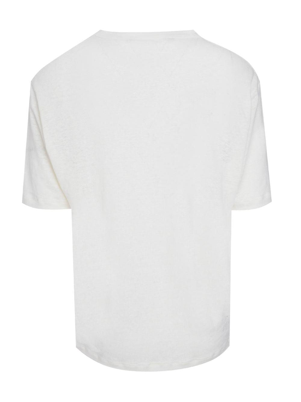 Classic linen  logo tee off white off wh