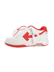 OUT OF OFFICE CALF LEATHER WHITE - RED