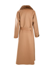 CAMELCOAT WITH CAMEL MINK COLLAR