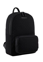 Emporio Armani jacquard-logo zip-around backpack