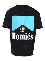 HOMIES MARBELLA T-SHIRT BLACK TURQUOISE