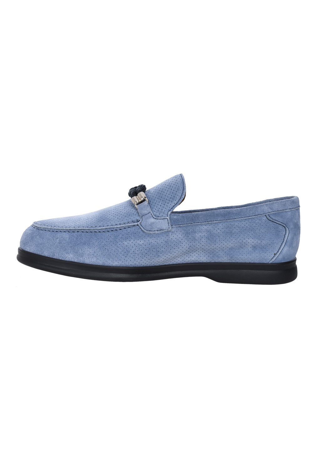 Doucal's perforated suede loafers