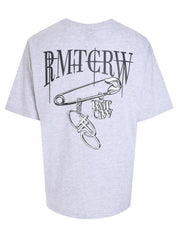 Silver clip pendant tee shirt