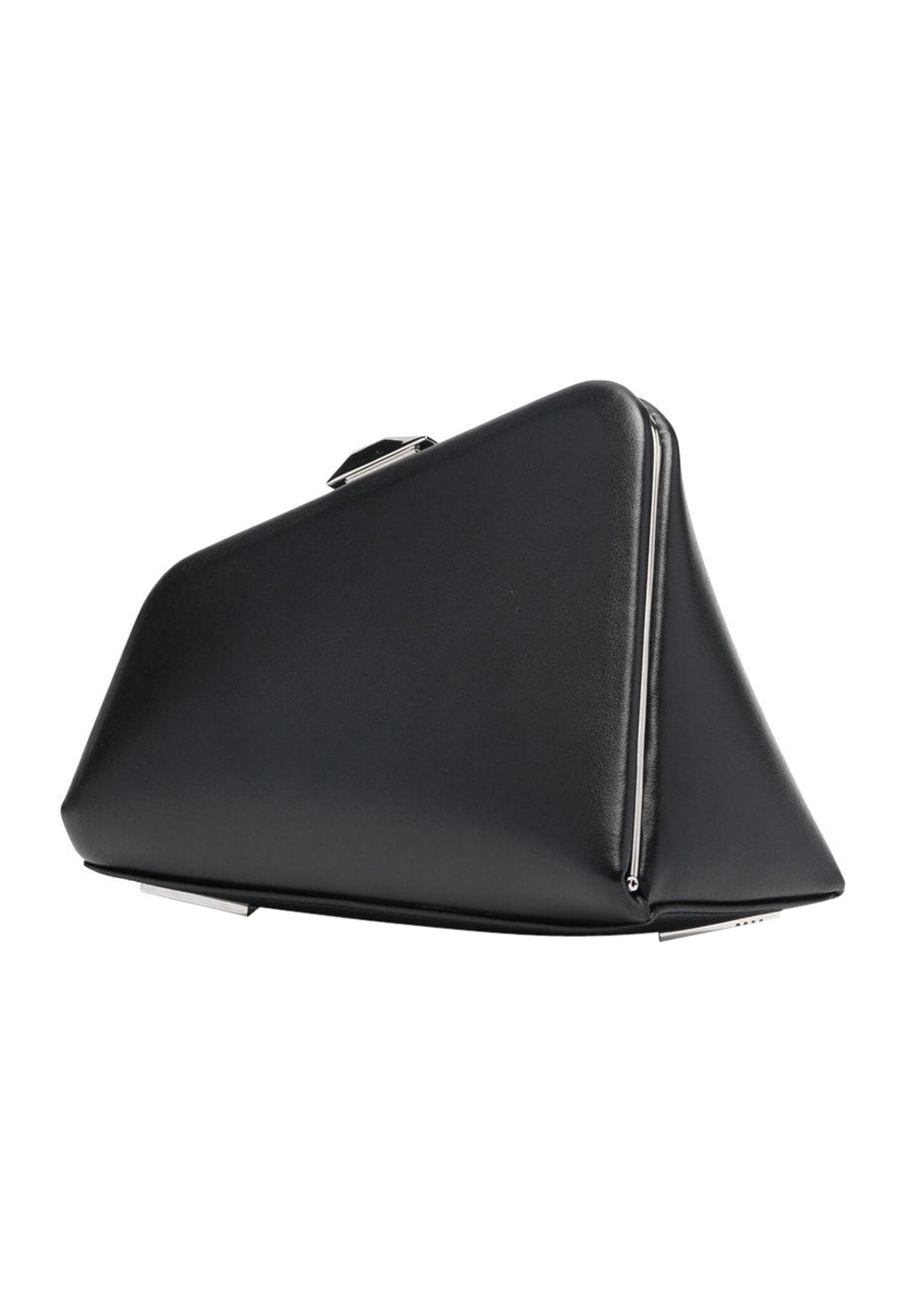 The Attico Midnight leather clutch bag