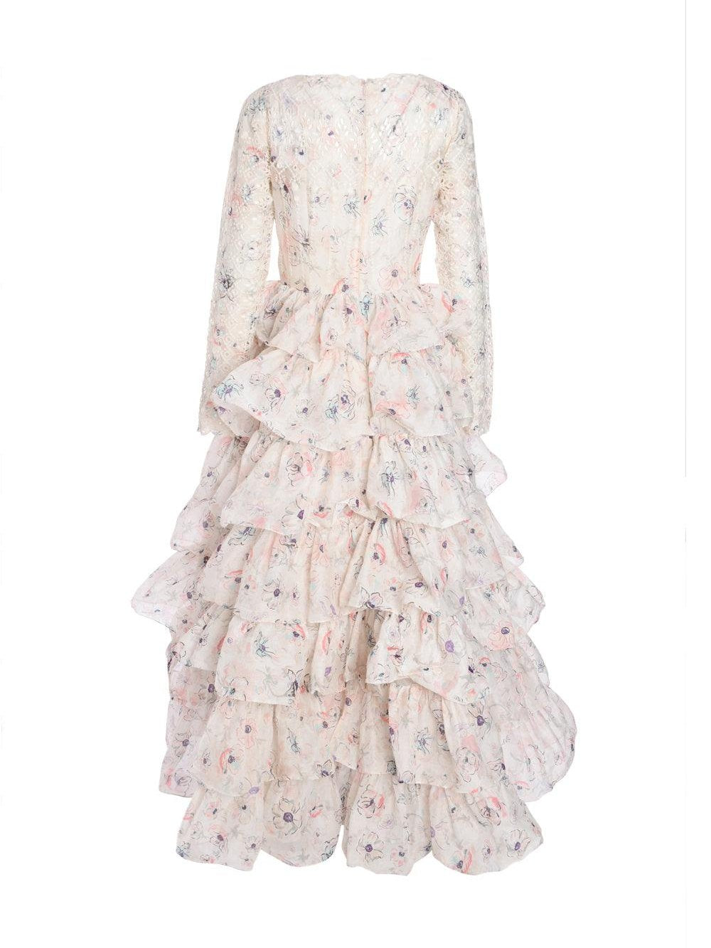 Halliday tiered ruffle gown