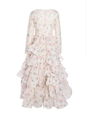 Halliday tiered ruffle gown