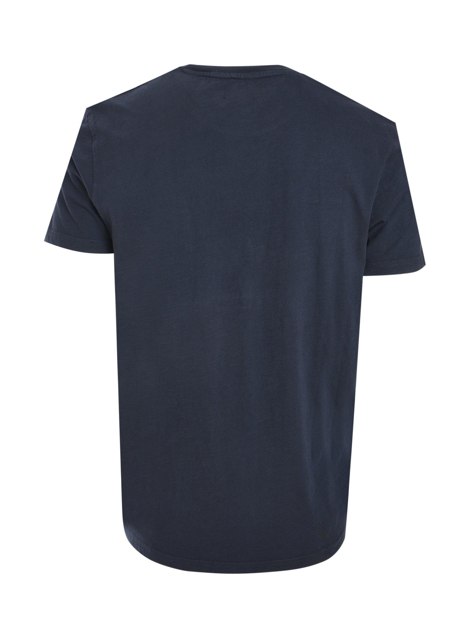 Round neck slub cotton t-shirt