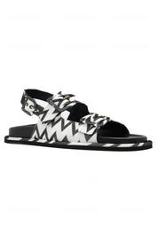 MIA SANDAL WAVE BLACK - WHITE / 0 360W-400M