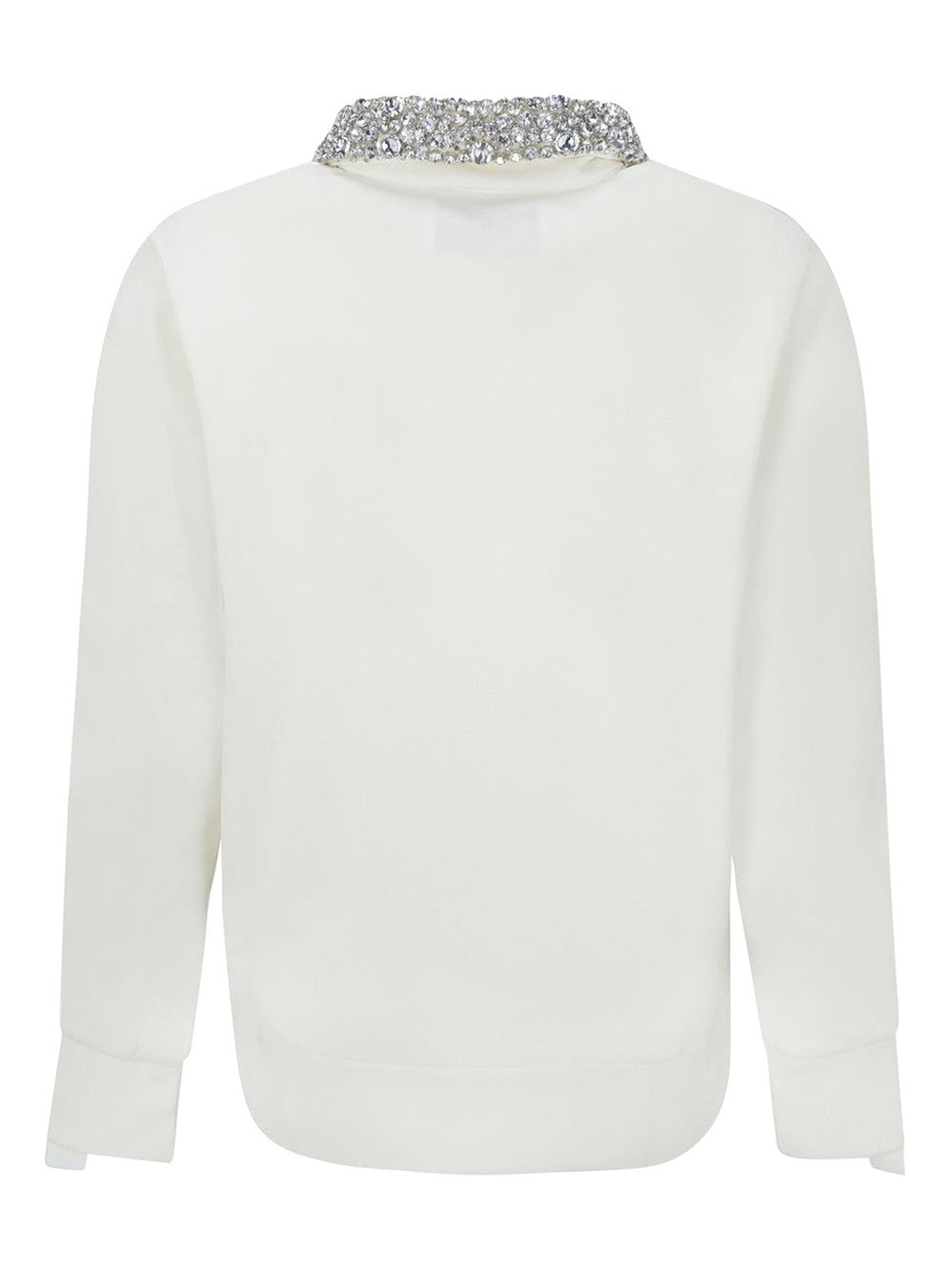 Golden goose crystal-embellished zipped sweatshirt