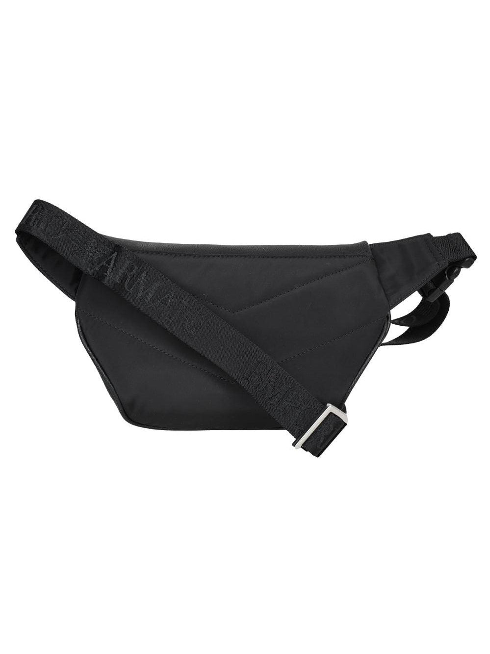 Emporio armani leather logo-plaque bag