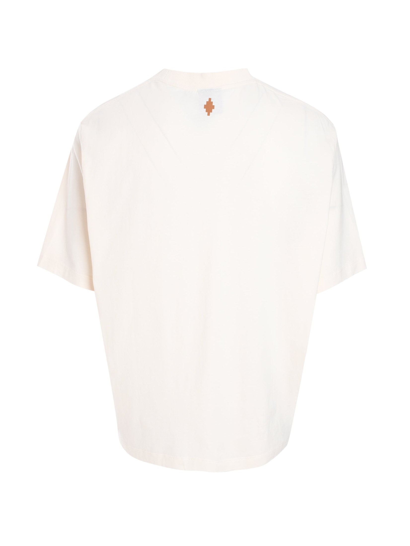 County melted boxy t-shirt ecru brown
