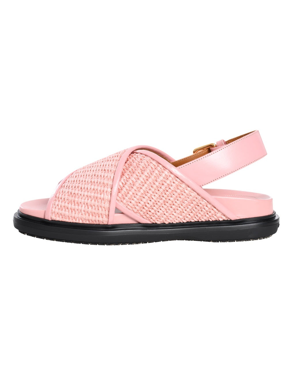 Marni fussbet raffia-effect sandals in pink